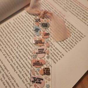 Acrylic nursing bookmark with ribbon
